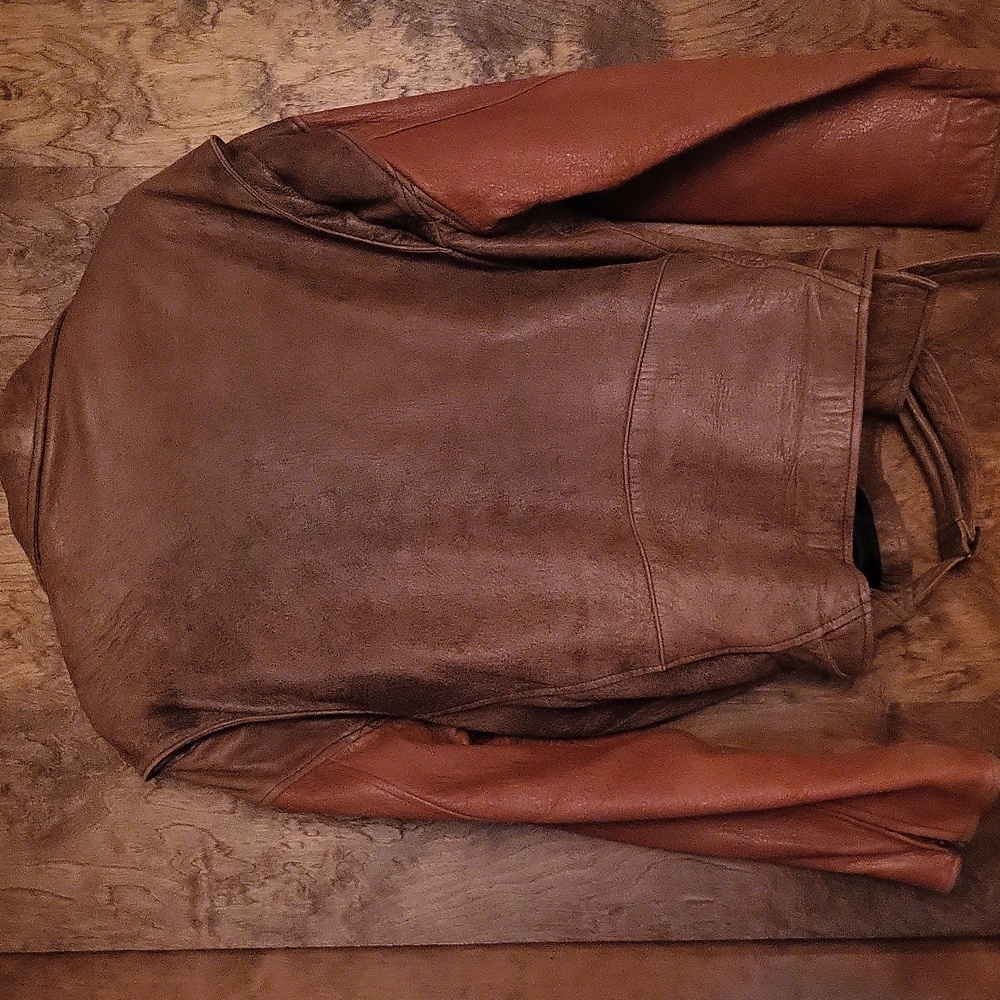 DKNY Vintage Genuine Leather Jacket Rare Find - Picture 5 of 14
